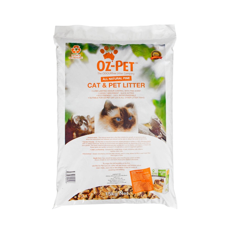 Oz Pet Pine Cat and Pet Litter 15kg