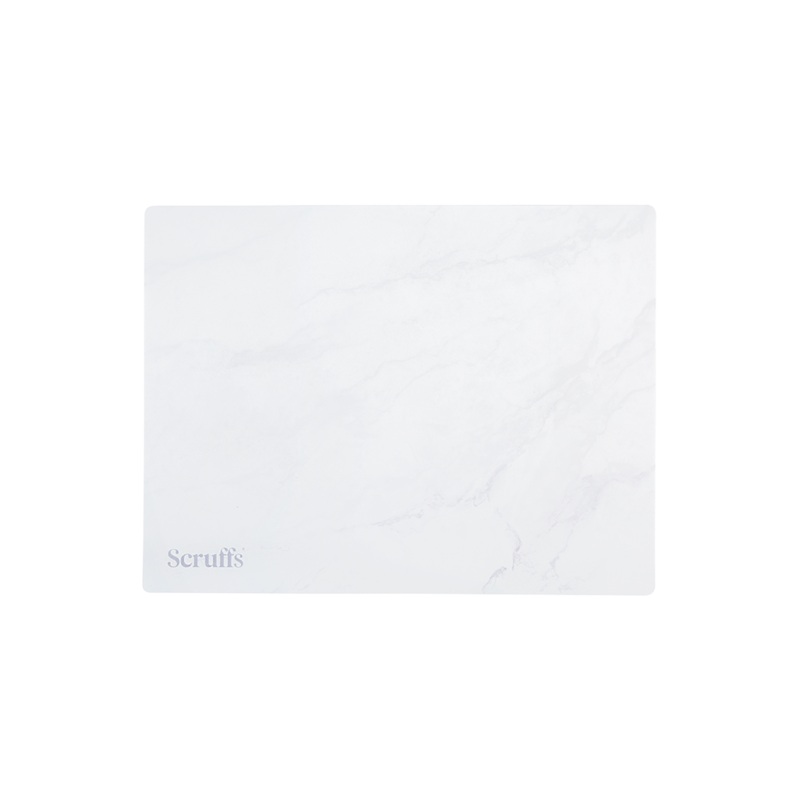Scruffs 40 x 30cm Cork Pet Placemat - White Marble