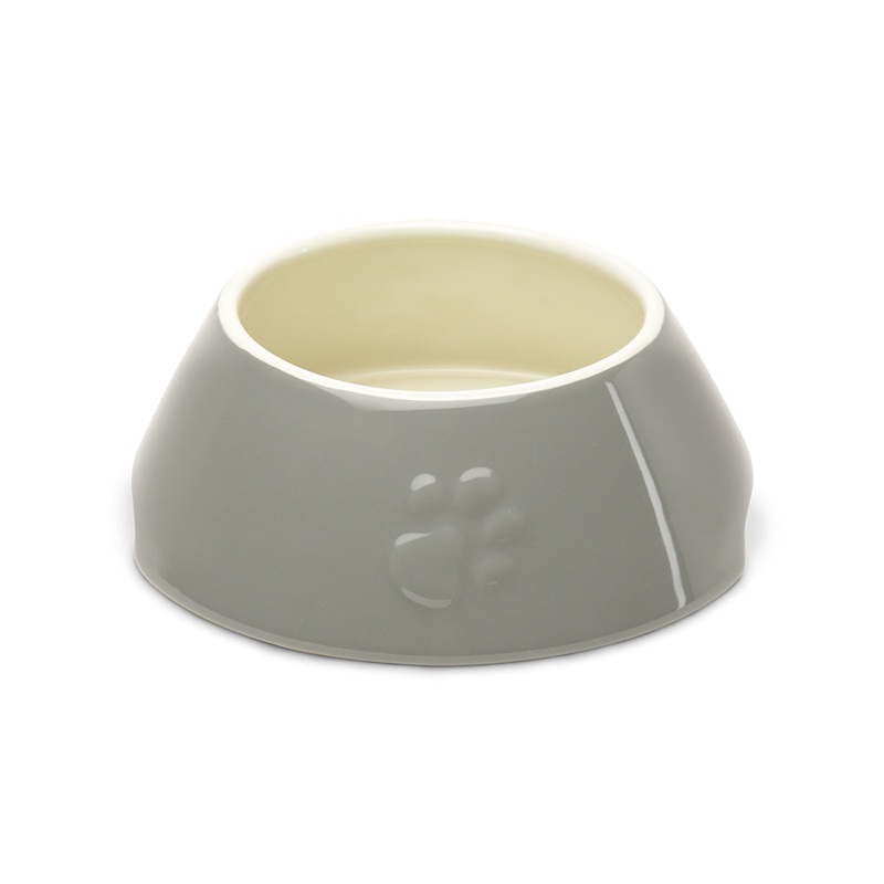 Scruffs Classic Long Eared Dog Bowl Grey 21cm