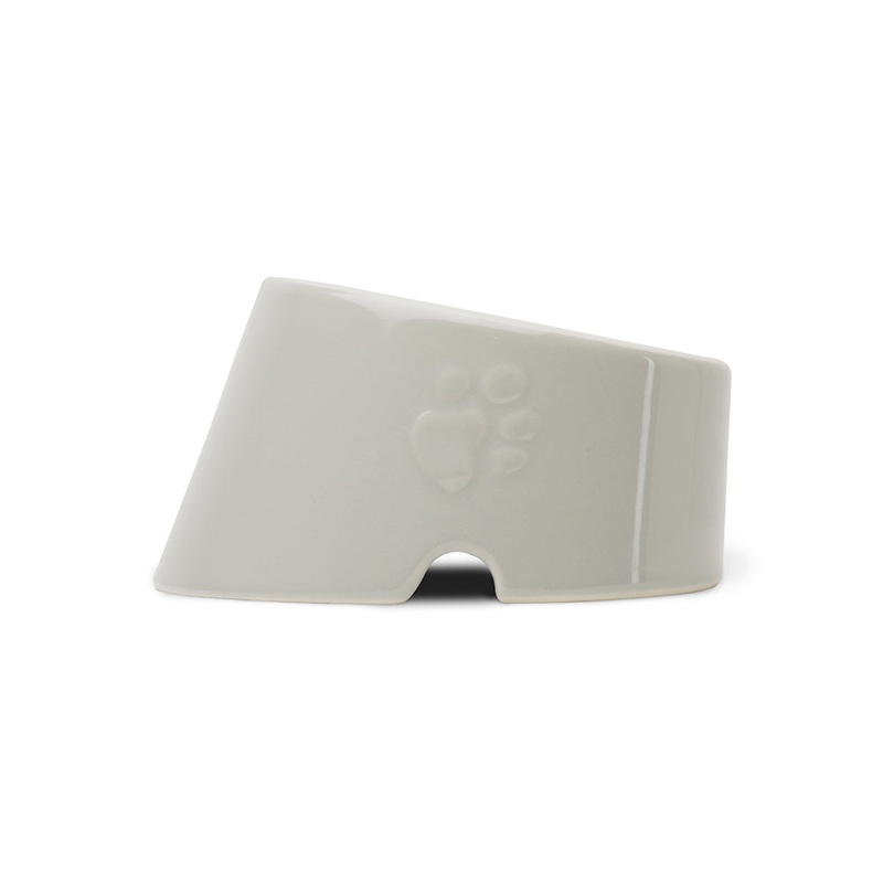 Scruffs Icon Flat Faced Pet Bowl Light Grey 18cm