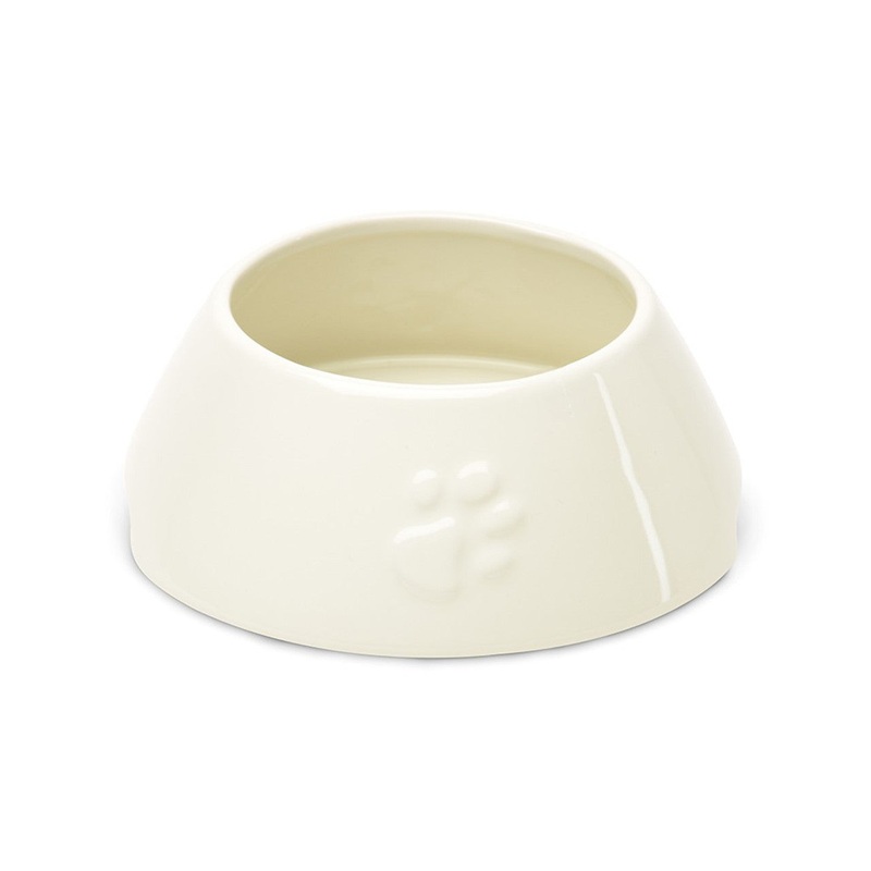 Scruffs Icon Long Eared Dog Bowl Cream 21cm