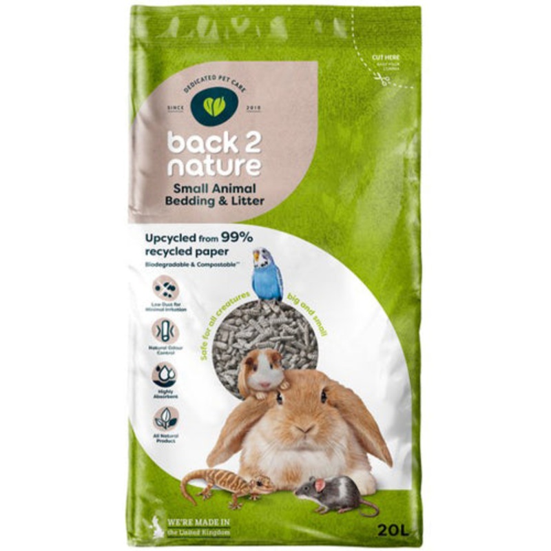 Back 2 Nature Small Animal Litter 20L