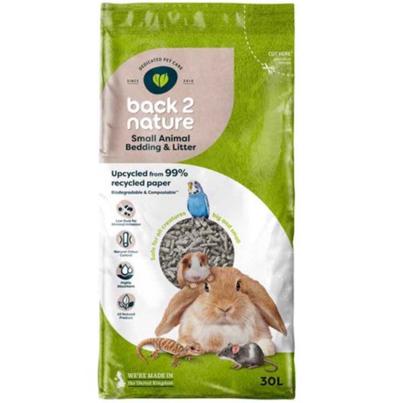 Back 2 Nature Small Animal Litter 30L