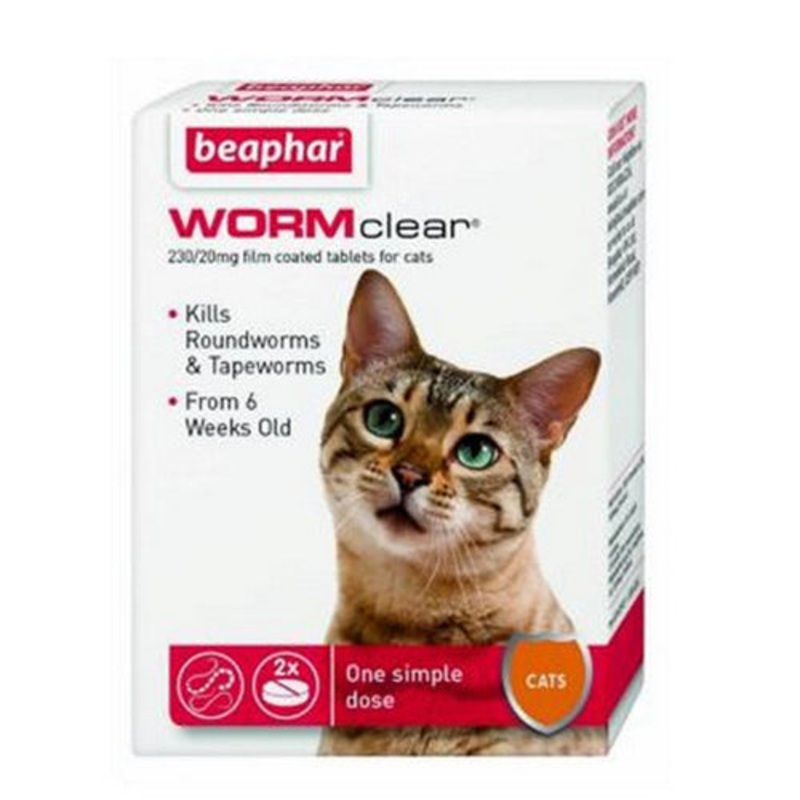 Beaphar Worm Clear Cat & Kitten 2 Tablets