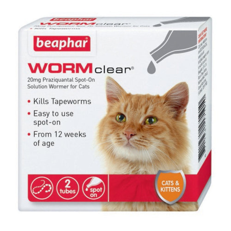Beaphar Worm Clear Cat & Kitten Spot On 2 Pack
