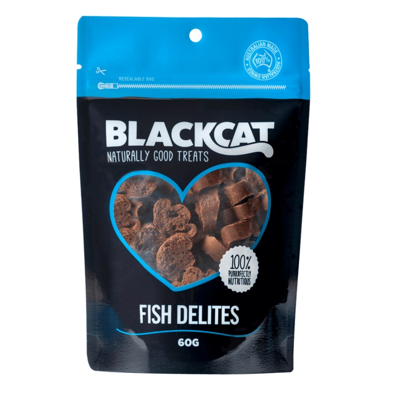 Blackcat Fish Delites Cat Treats 60g