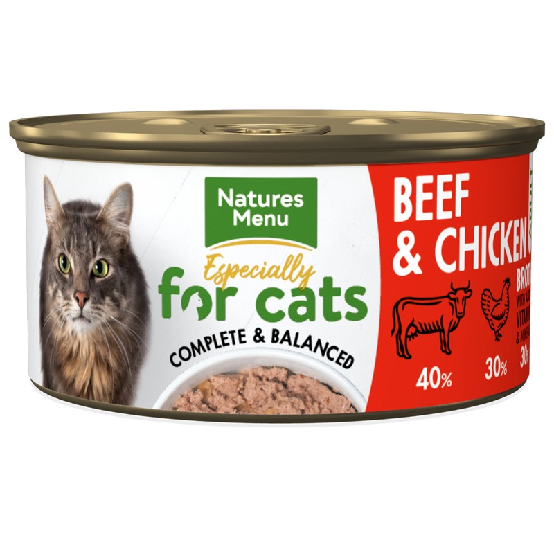 Natures Menu Cat Tin Adult Beef & Chicken 85g