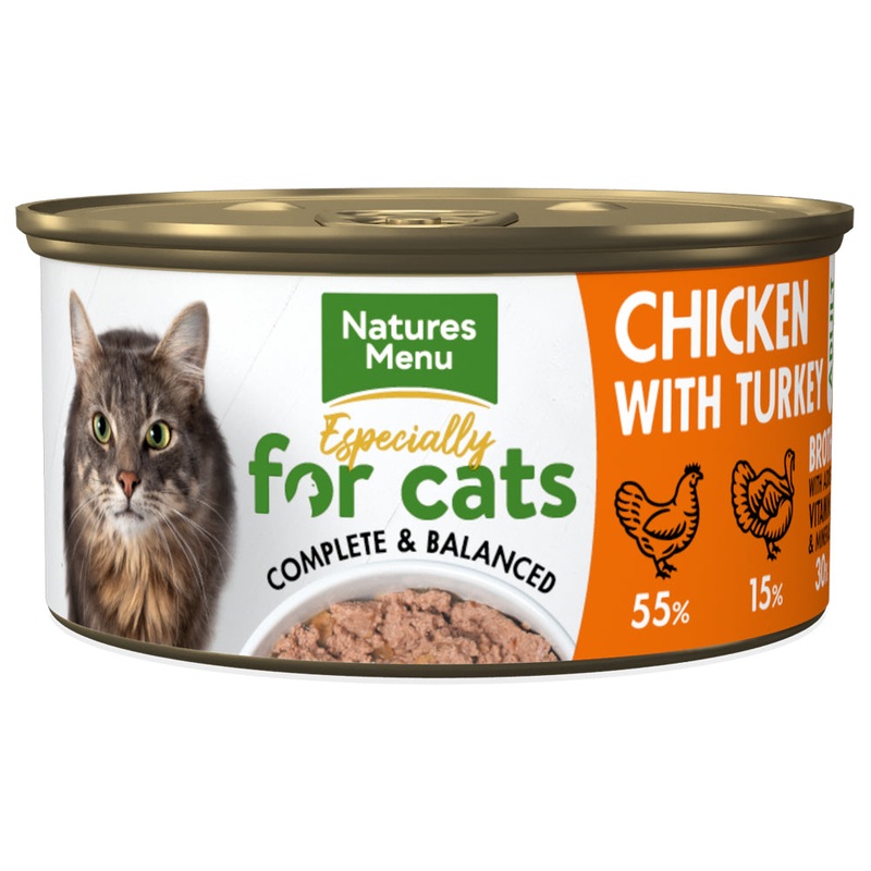 Natures Menu Cat Tin Adult Chicken & Turkey 85g