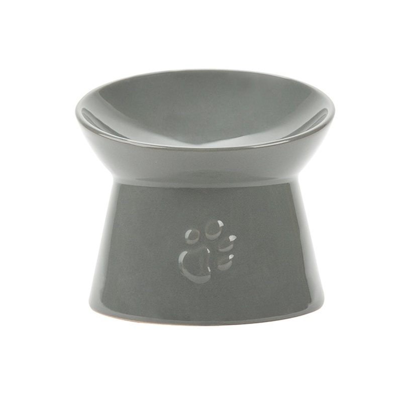 Scruffs Classic Raised Cat Feeder Bowl 12cm Grey