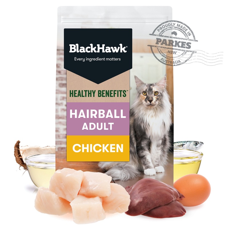 Black Hawk Healthy Benefits Hairball Cat Food 2kg