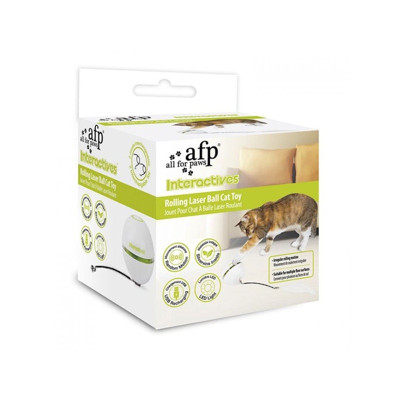 Afb Interactives - Rolling Laser Ball Cat Toy