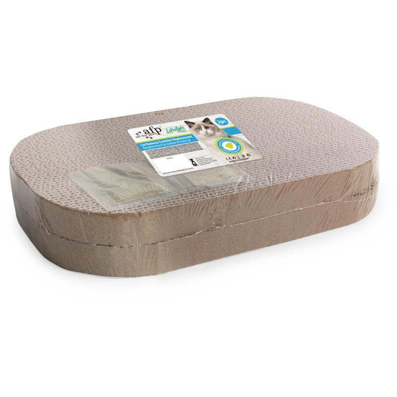 Afb Lifestyle 4 Pets - Cat Runway Scratcher Replacement 2Pk