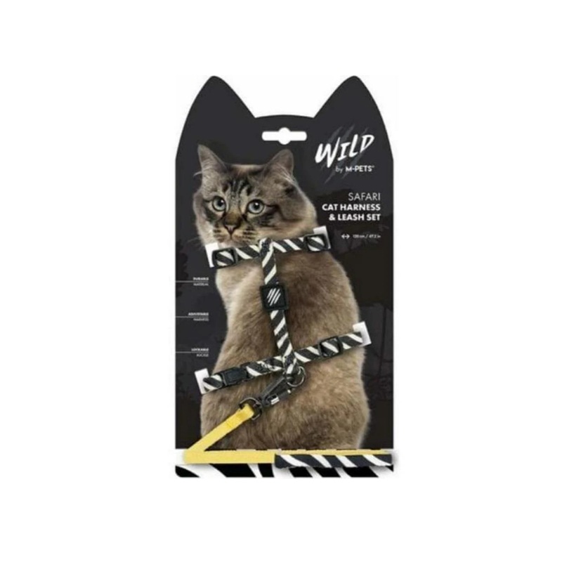 Wild Safari Cat Harness & Leash Set