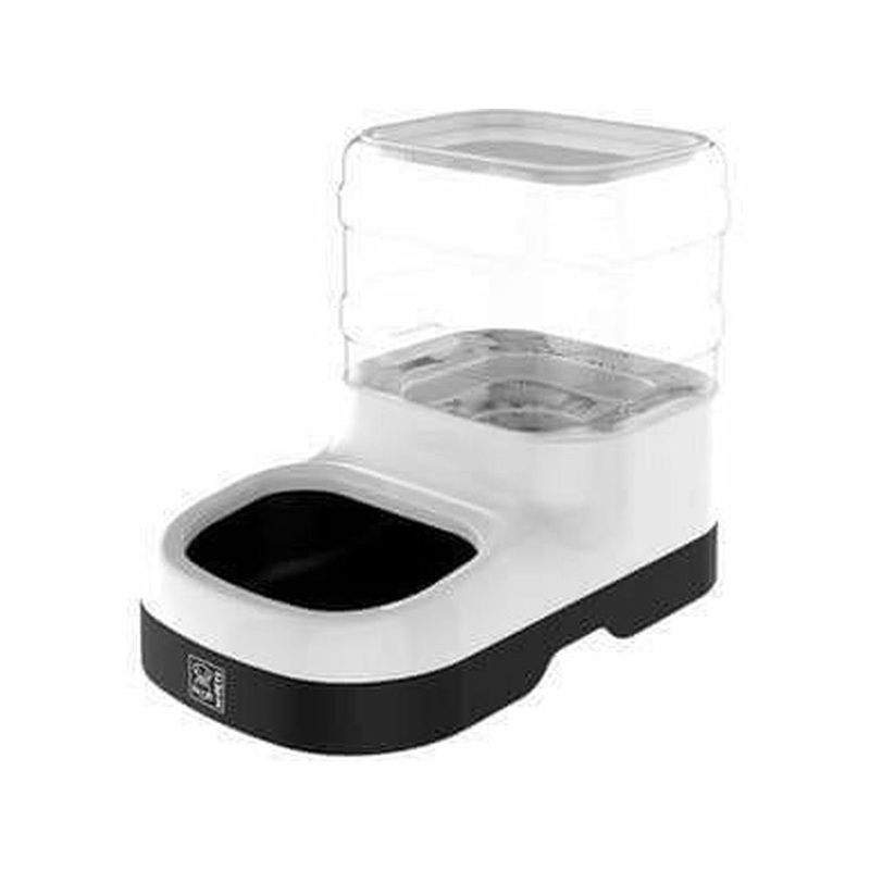 1-NILE FOOD DISPENSER - OPEN WHITE & TRANSPARENT