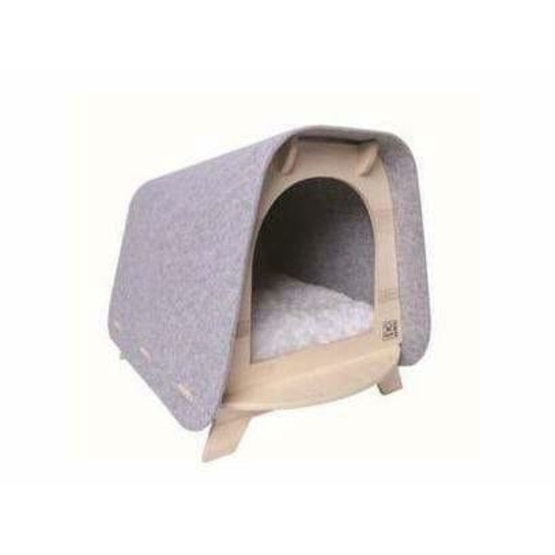 Woody Cozy Cat House Brown