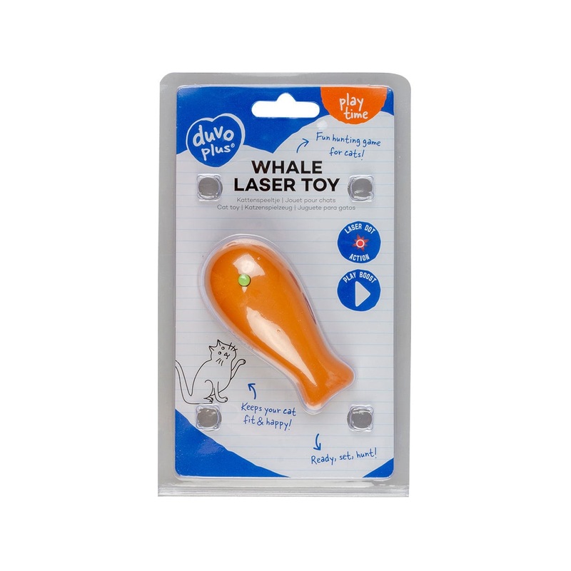 Whale Laser Cat Toy 8X4X4Cm Mixed Colors