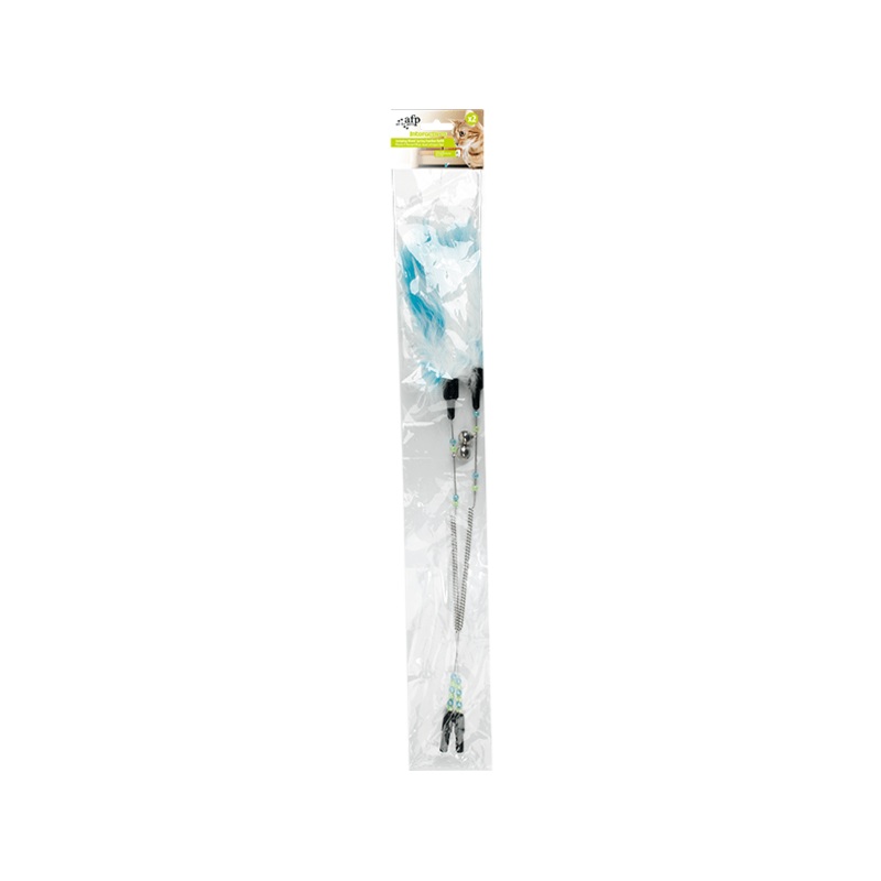 AFP Interactives-Jumping Wand Spring Feather Refill-2 Pack