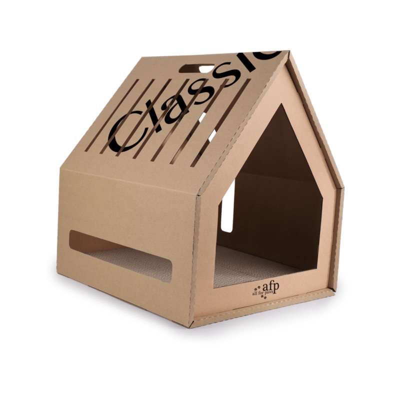 Afb Classic Comfort - Home Sweet Home Cardboard Hideaway Scratcher