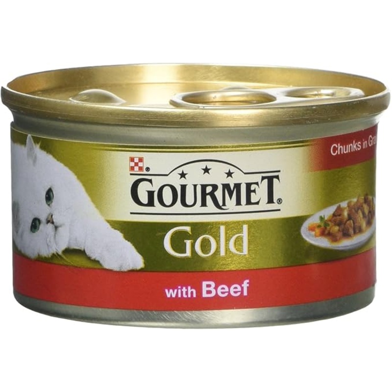 Purina Gourmet Gold Beef Wet Cat Food 85g