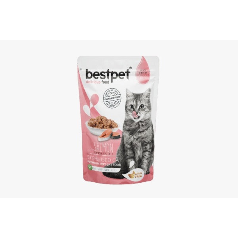 Best pet salmon sterilised 85g