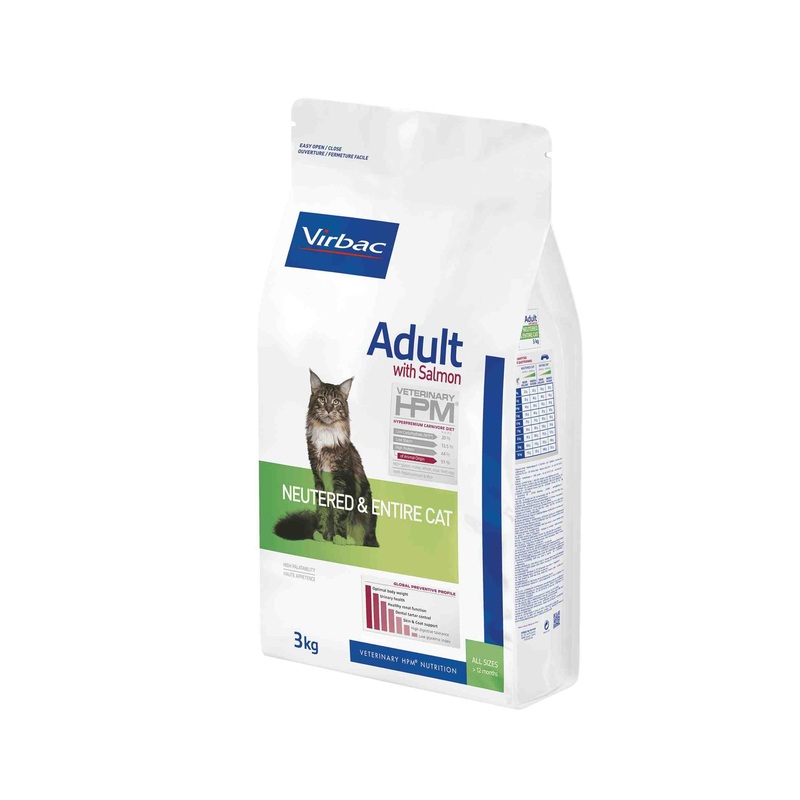 Virbac Cat with Salmon Neutered & NENTIRE Cat 3kg