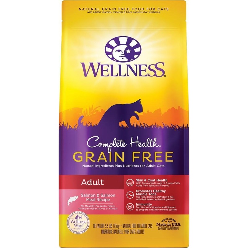 Wellness Complete Health Grain Free Adult Salmon & Salmon Liver Adult Dry Cat Food