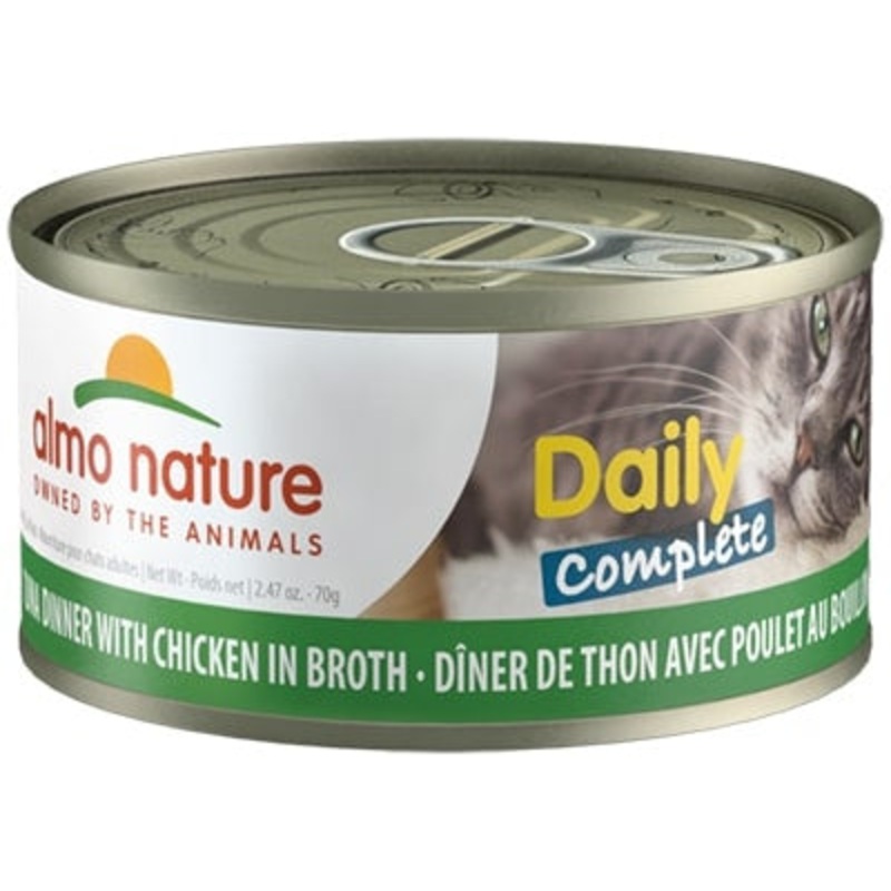 Almo Nature Daily Complete Cat Tuna with Chicken in Broth Canned Cat Food