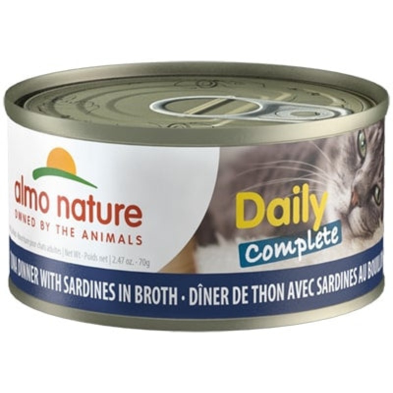 Almo Nature Daily Complete Cat Tuna with Sardines in Broth Canned Cat Food