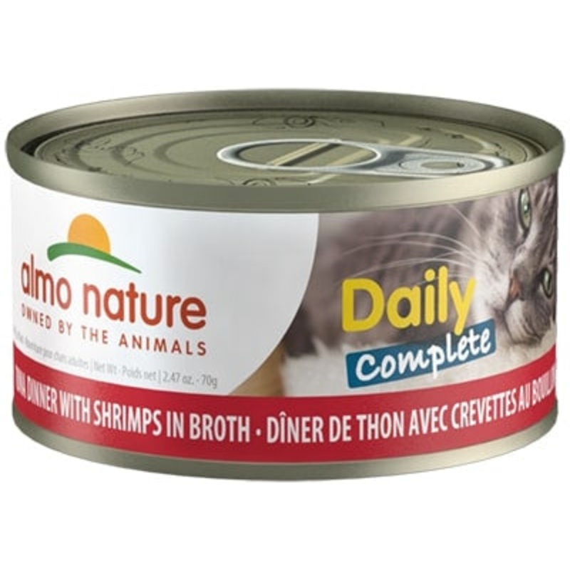 Almo Nature Daily Complete Cat Tuna with Shrimp in Broth Canned Cat Food