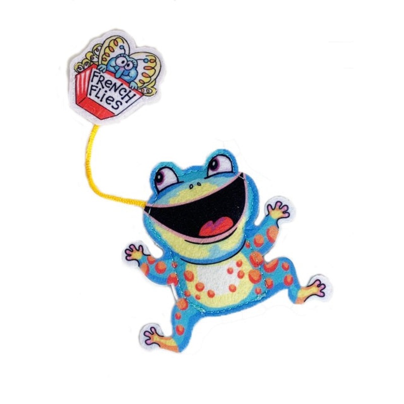 Fuzzu Fast Food Frog and French Flies Cat Toy