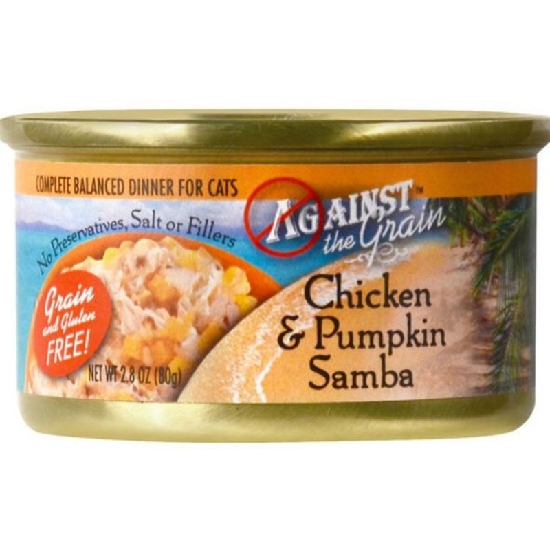Against the Grain Chicken and Pumpkin Samba Canned Cat Food