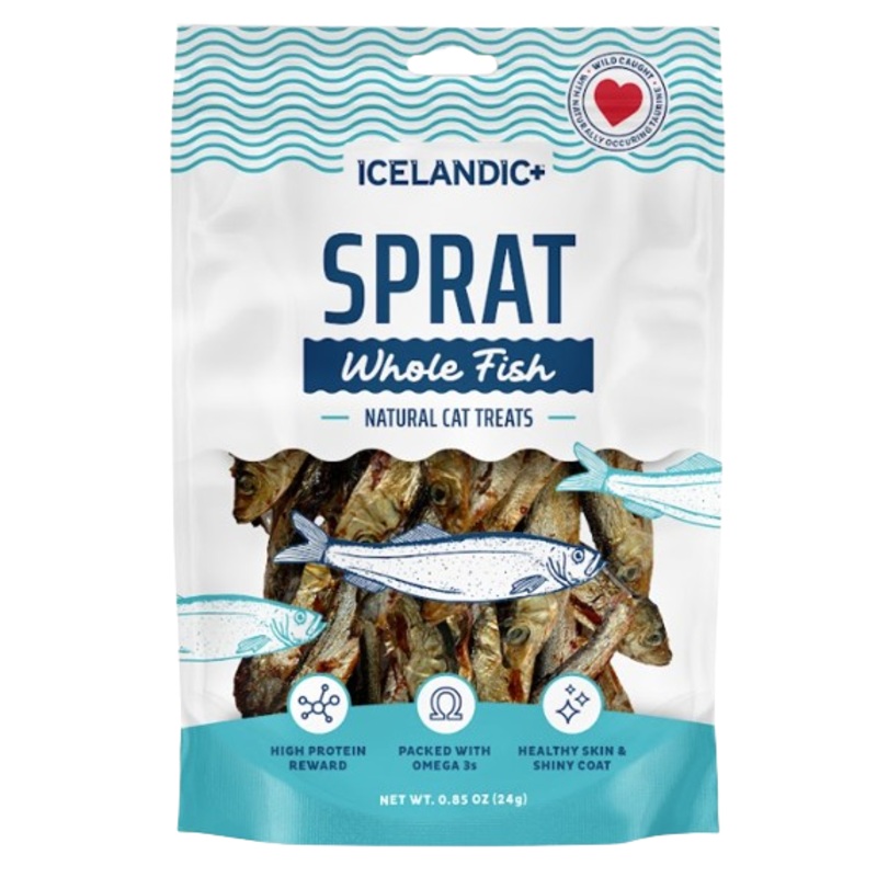 Icelandic+ Whole Fish Sprats Cat Treat 0.85oz