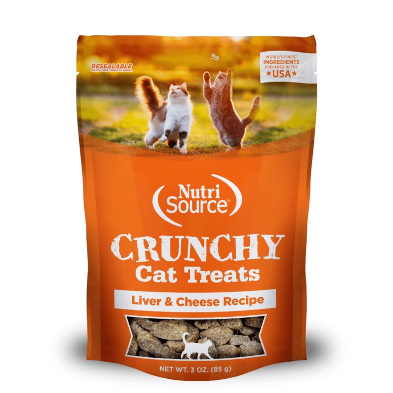 Nutrisource Cat Crunchy Treats Liver/Cheese 3oz