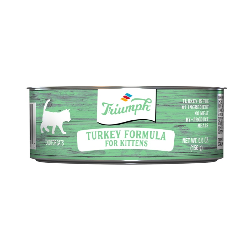 Triumph Turkey Formula for Kittens Canned Cat Food, 5.5-oz, case of 24