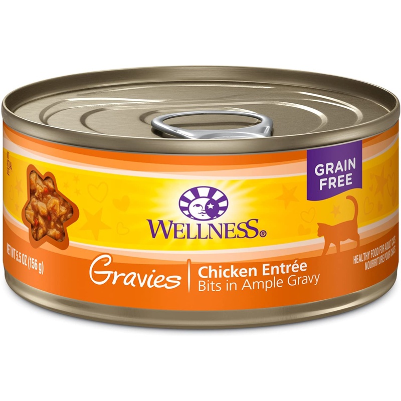 Wellness Natural Grain Free Gravies Chicken Dinner Canned Cat Food
