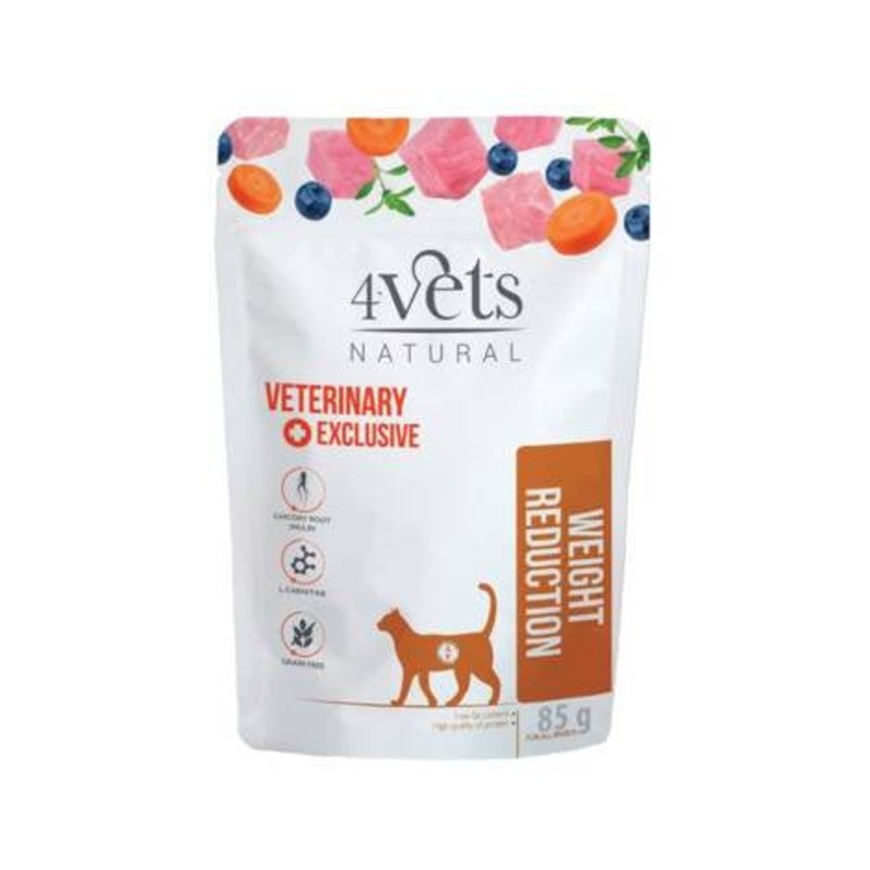 4Vets Cat Pouch, 85g - Weight Reduction