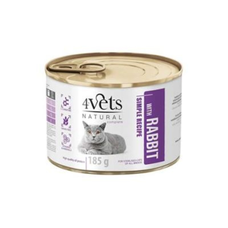4Vets Rabbit sterilised cat 185g