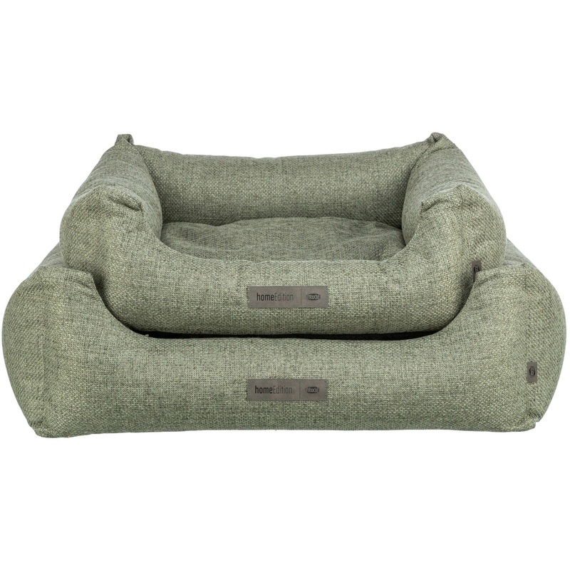 Matteo bed, square, 80 x 60 cm, olive green