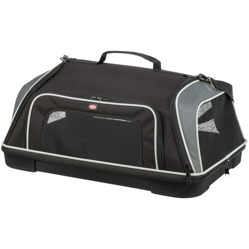 Boarding airline carrier, 55 x 23 x 40 cm, black/grey