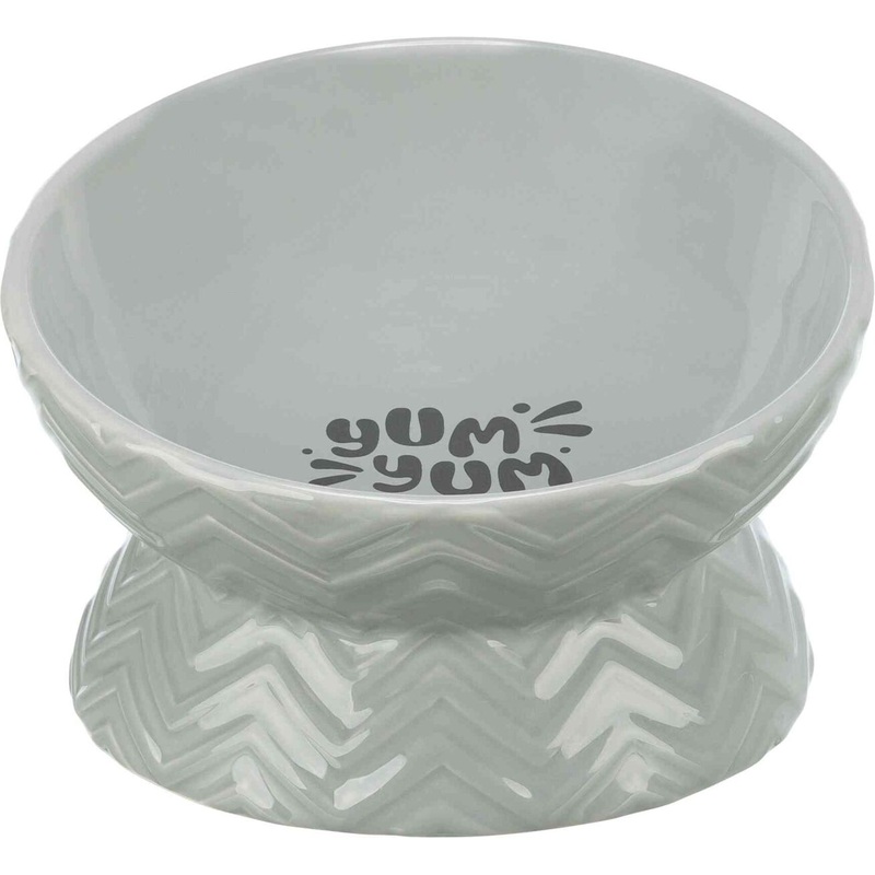 Bowl, elevated, ceramic, 0.35 l/diam. 17 cm, grey