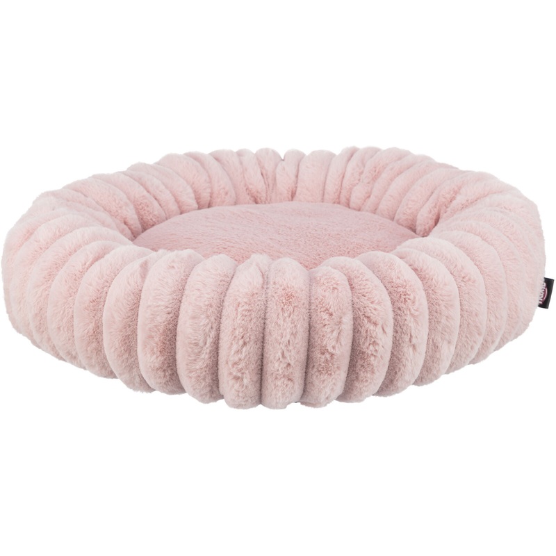 Lonni bed, round, diam 50 cm, pink