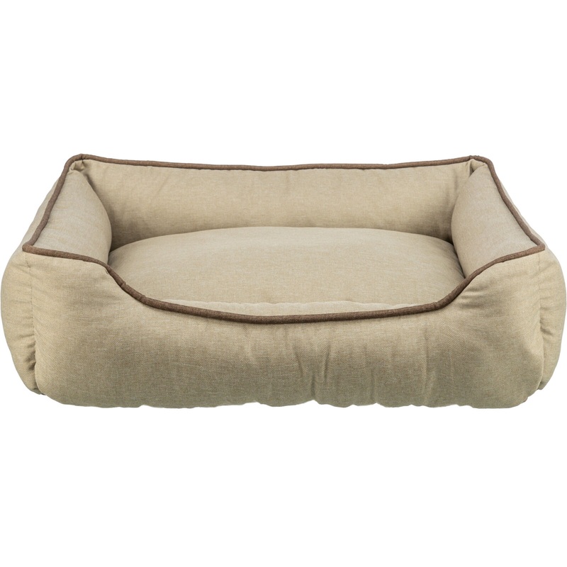 Nio bed, water repellent, square, 90 x 70 cm, sand