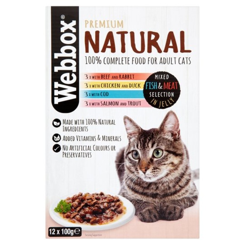 Webbox Natural Mixed in Jelly Selection, 12 Pack