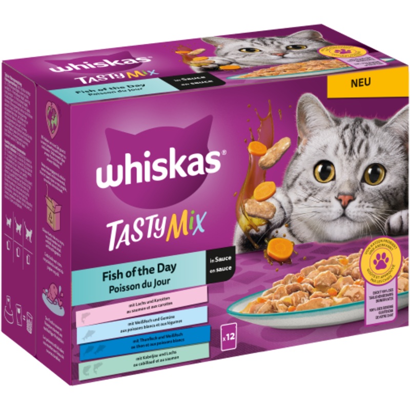 Whiskas  Tasty Mix Fish of the day Variety Pack - 12 pack