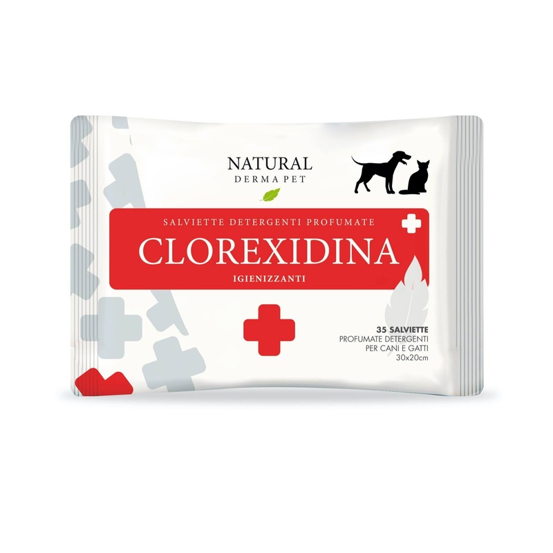 Natural Derma Pet wipes, Chlorexidine