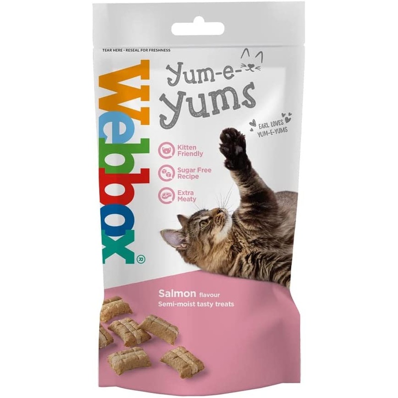 Webbox cat treats, Yum-e-Yums Salmon, 40g
