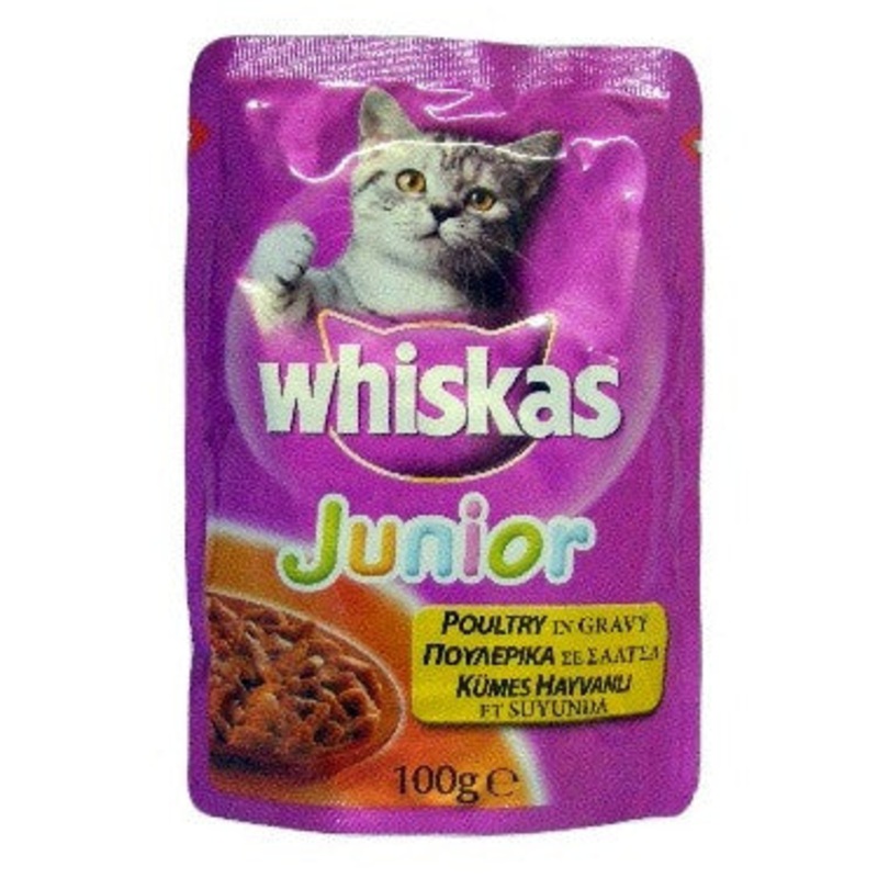 Whiskas Pouch Junior Poultry 100g