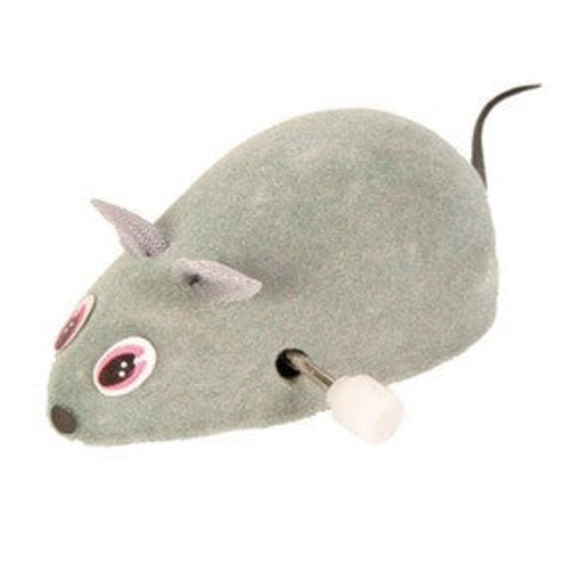 Wind Up Felt Mouse, Plastic
