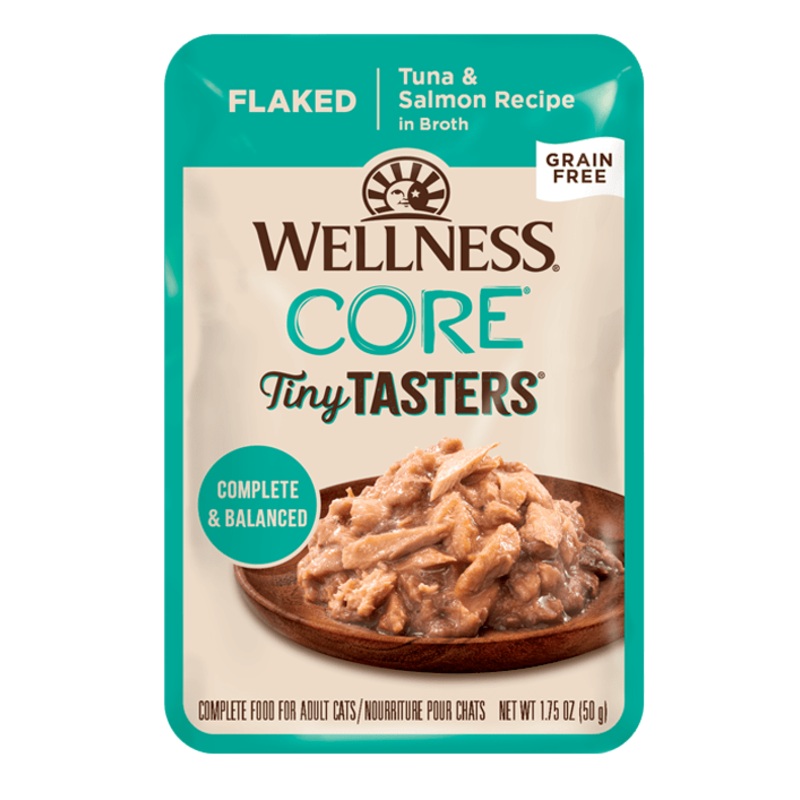 Wellness CORE Tiny Tasters Flaked | Tuna & Salmon Cat Wet Food