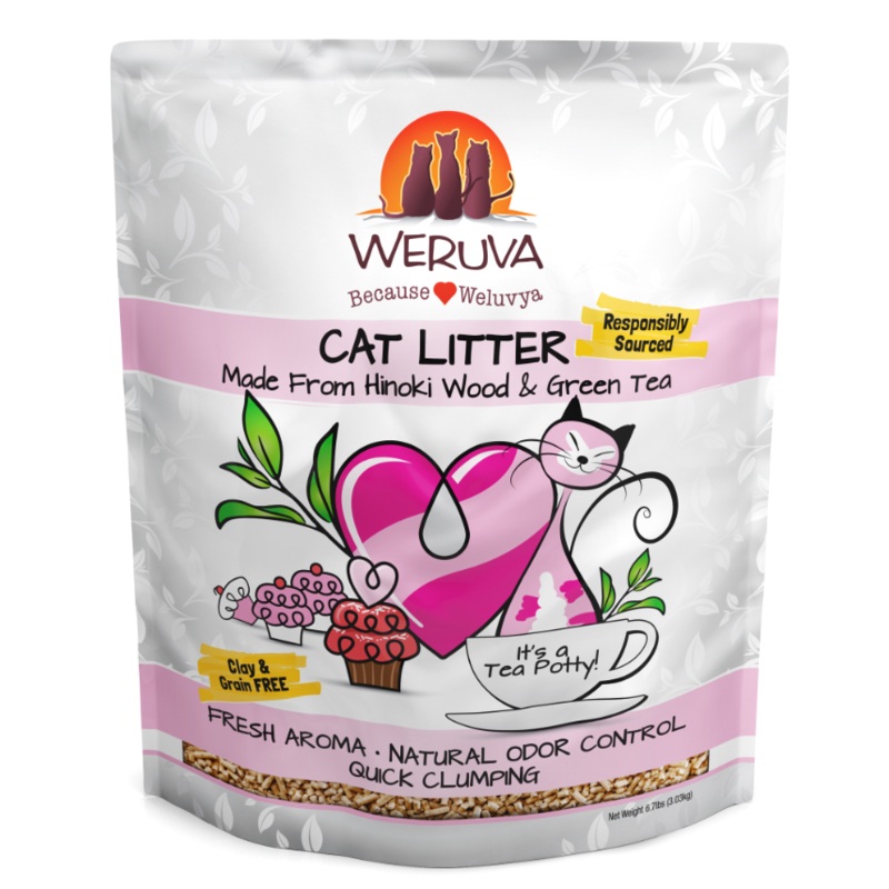 Weruva It's a Tea Party Hinoki Wood and Green Tea Cat Litter
